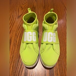 UGG Neon Yellow Neutra Sneakers, Size 7.5 EXCELLENT CONDITION